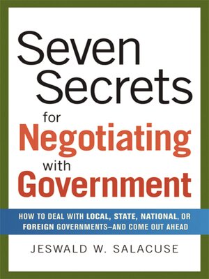 cover image of Seven Secrets for Negotiating with Government